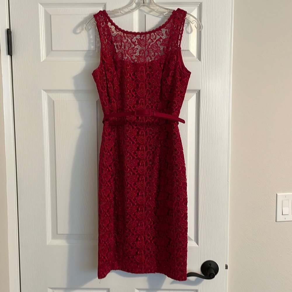 Red Lace Cocktail Dress